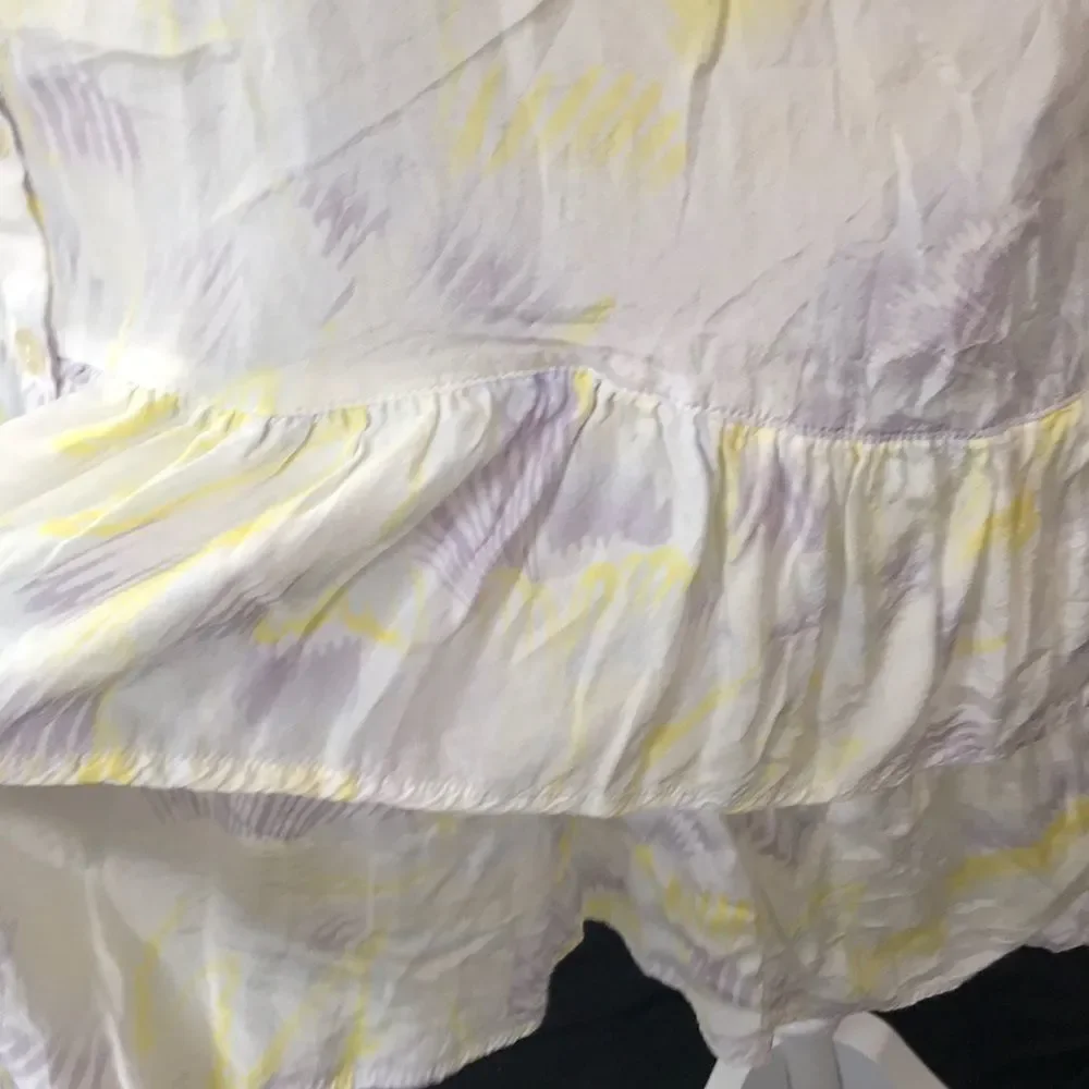 Free people boho water color ruffle‎ day dress